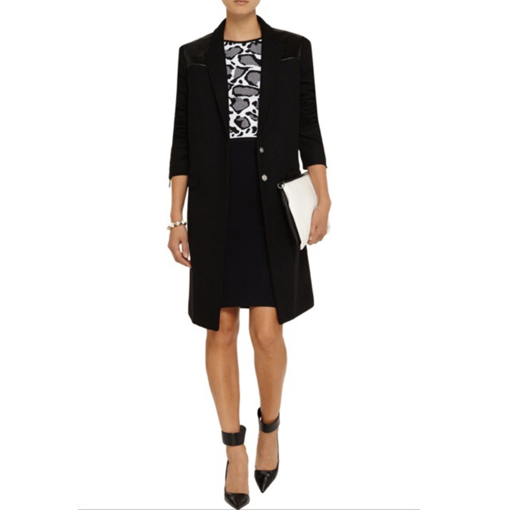Just Cavalli Foiled Wool-Blend Coat IT42